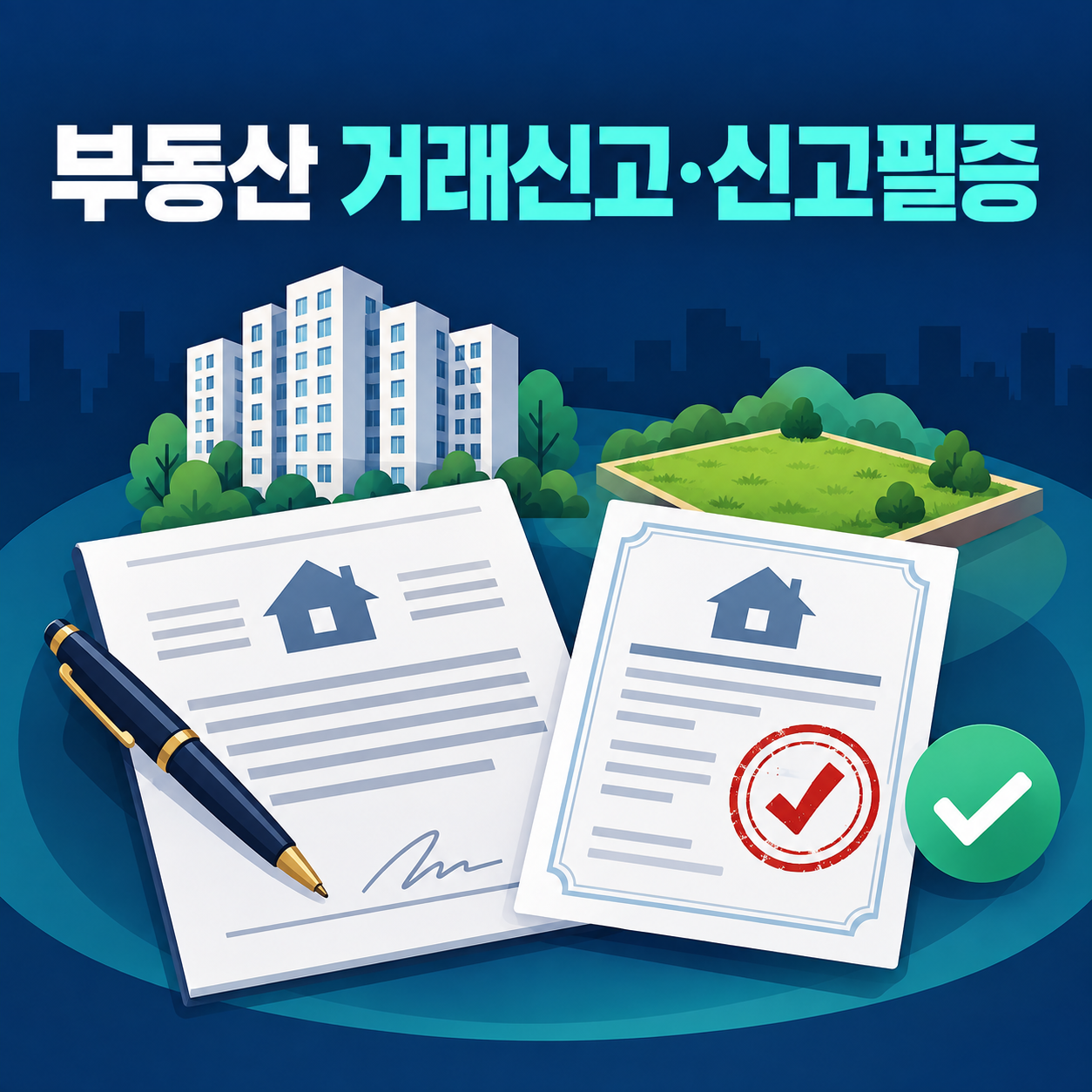 부동산 거래계약 신고필증 발급과 실거래 신고 확인 방법