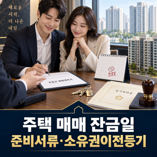 주택 매매 잔금일 준비서류와 소유권이전등기 절차 점검 가이드